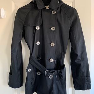 Micheal Michael Kors Belted Raincoat with hood